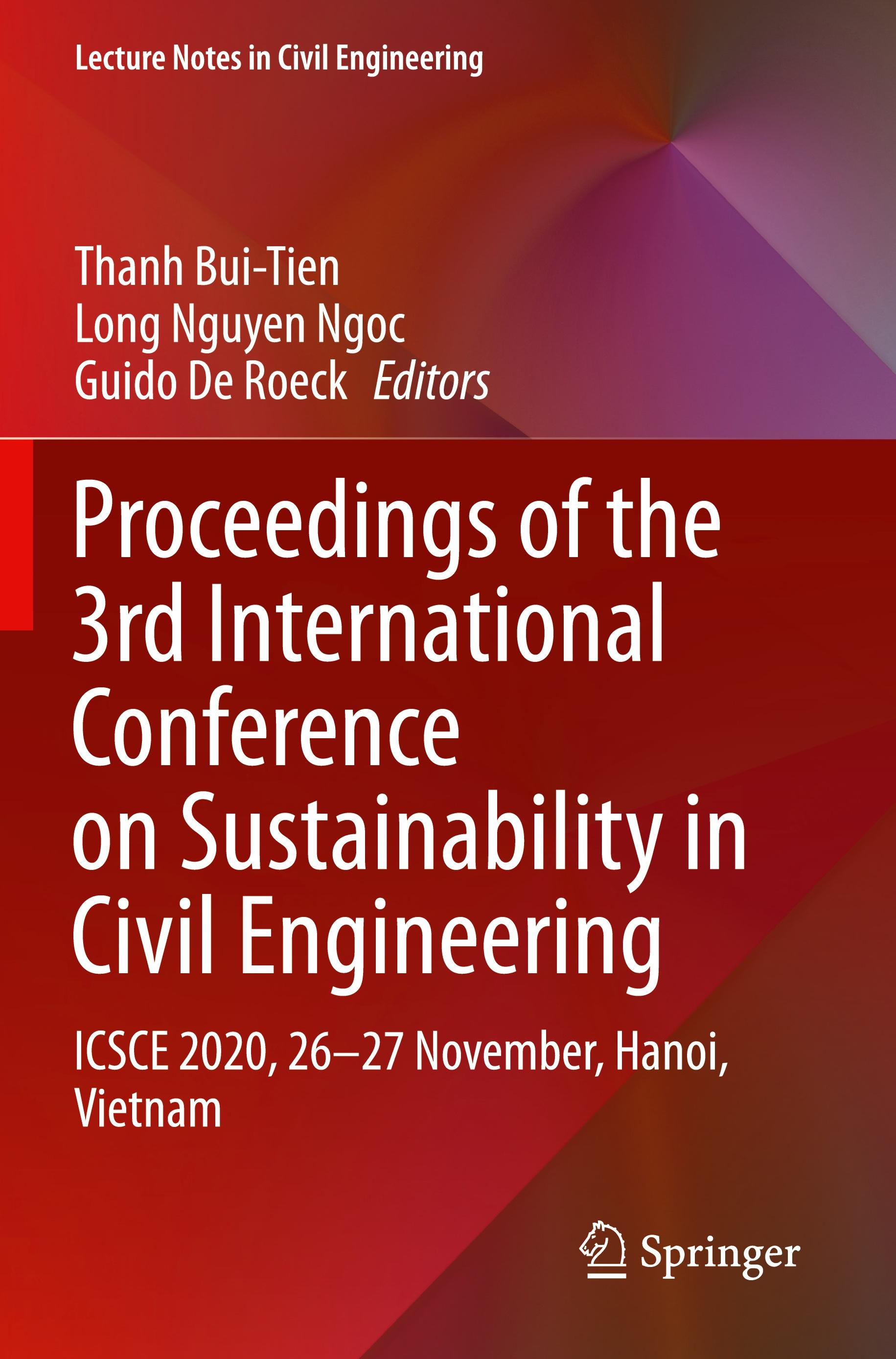 Proceedings of the 3rd International Conference on Sustainability in Civil Engineering