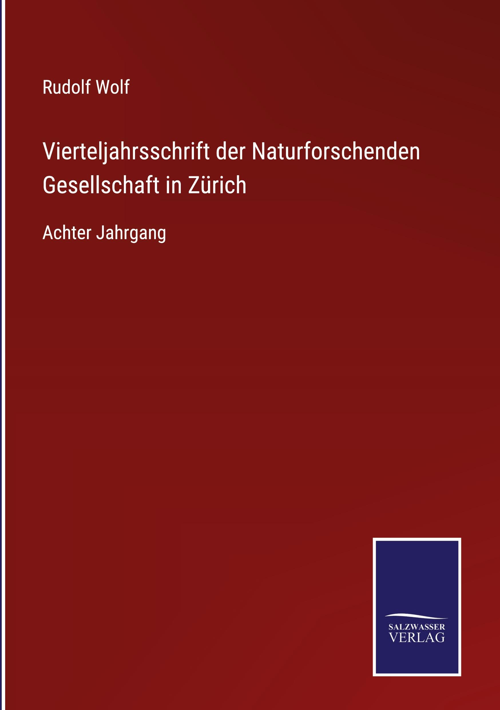 Vierteljahrsschrift der Naturforschenden Gesellschaft in Zürich