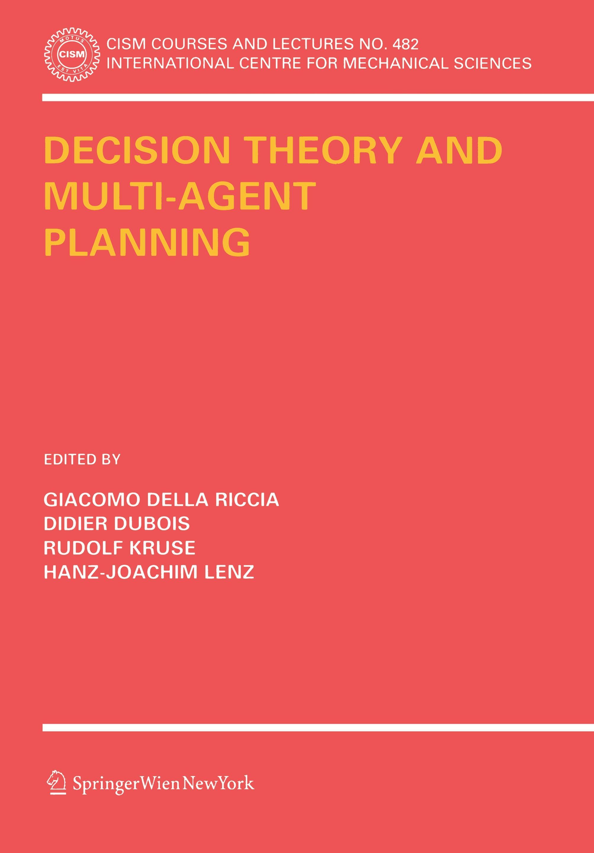 Decision Theory and Multi-Agent Planning