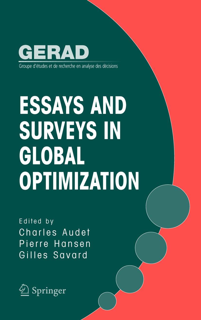 Essays and Surveys in Global Optimization