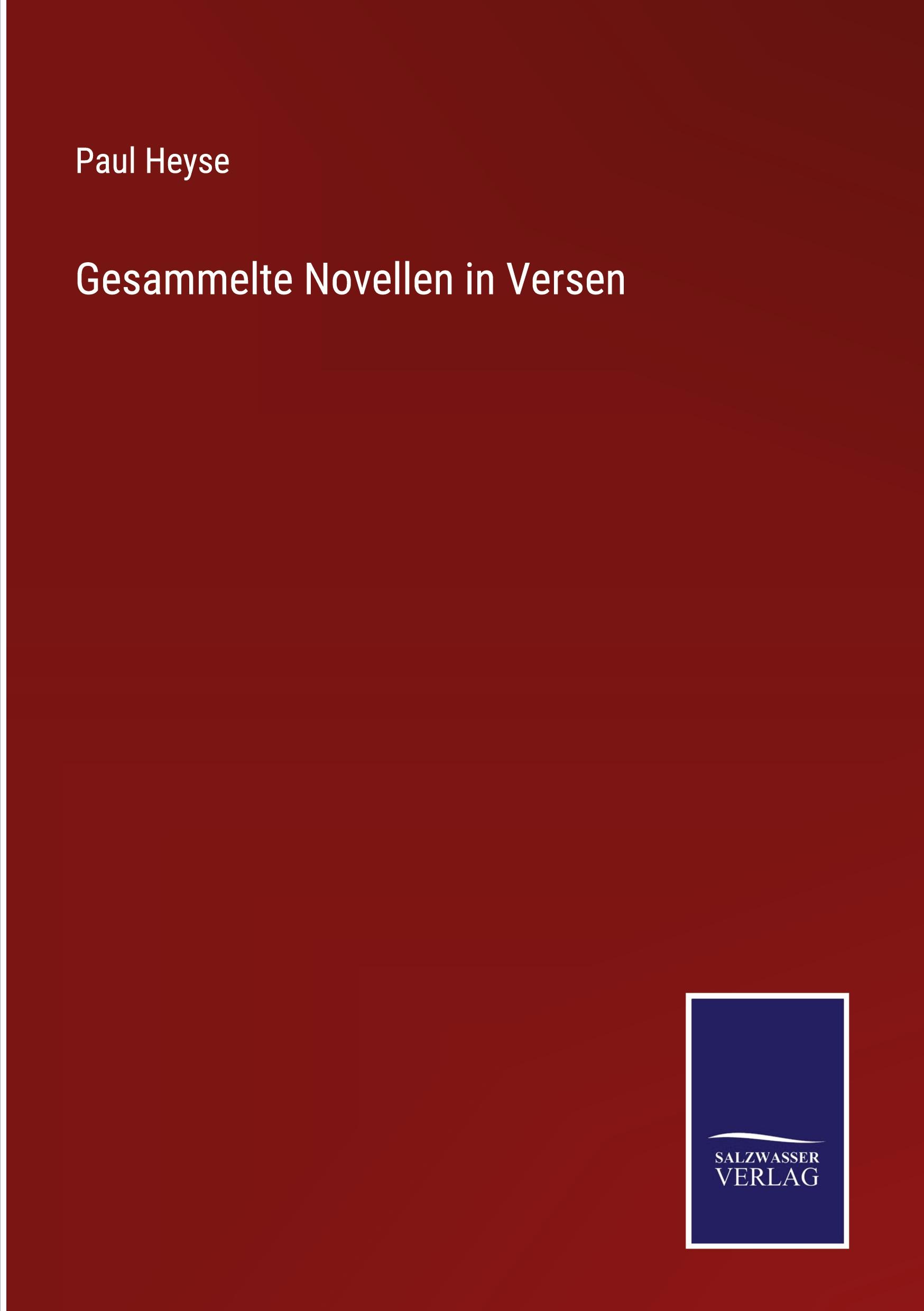 Gesammelte Novellen in Versen