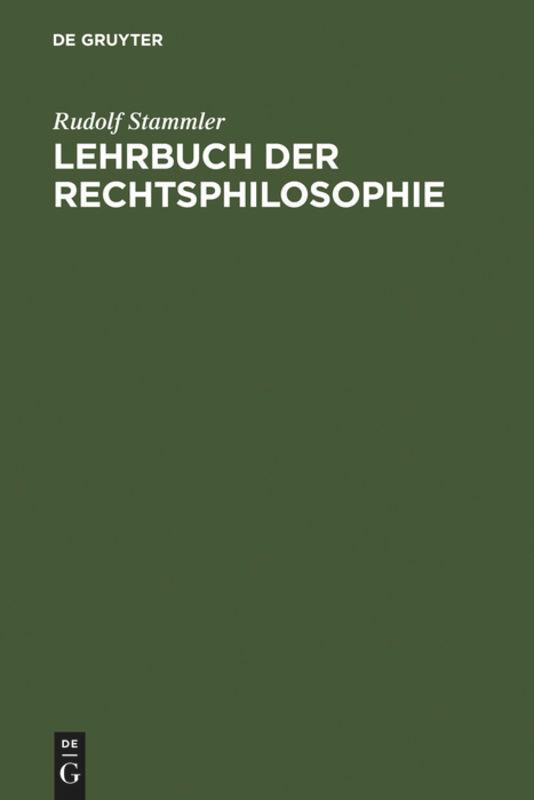 Lehrbuch der Rechtsphilosophie