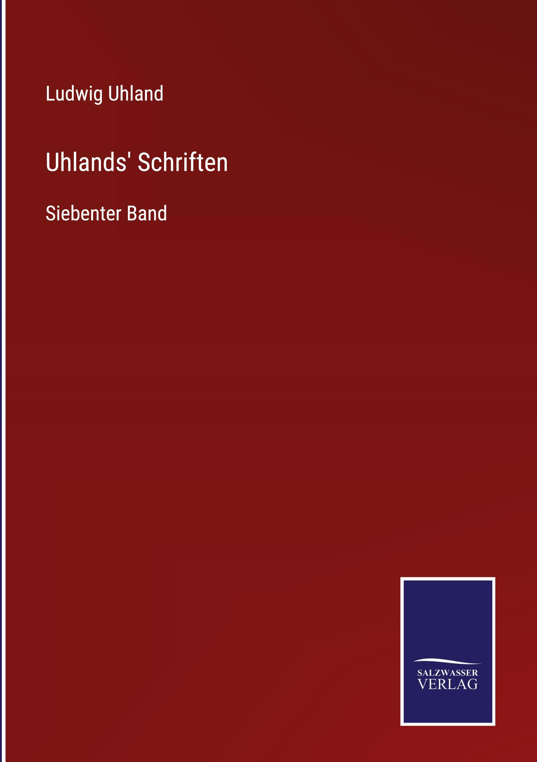 Uhlands' Schriften