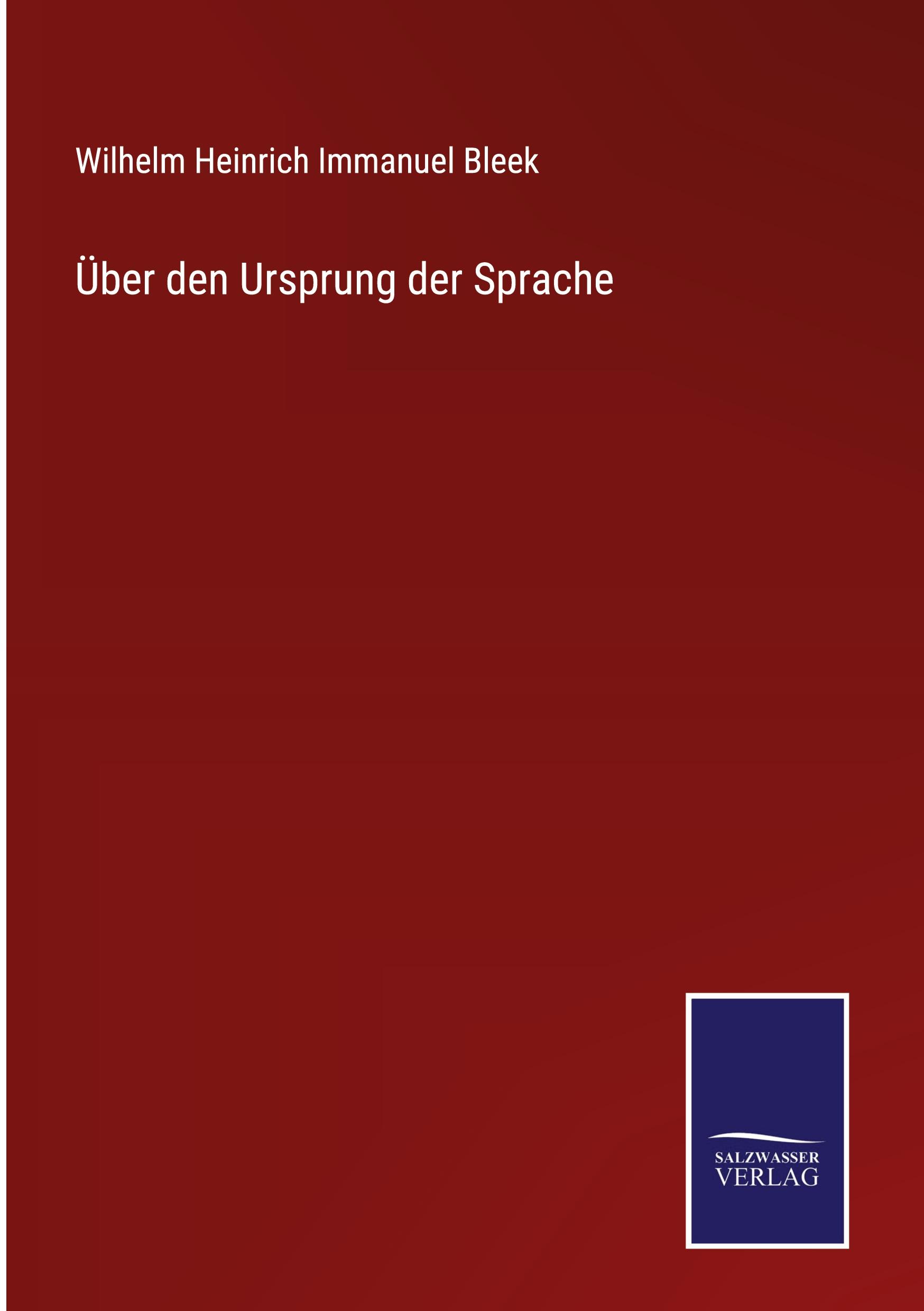 Über den Ursprung der Sprache