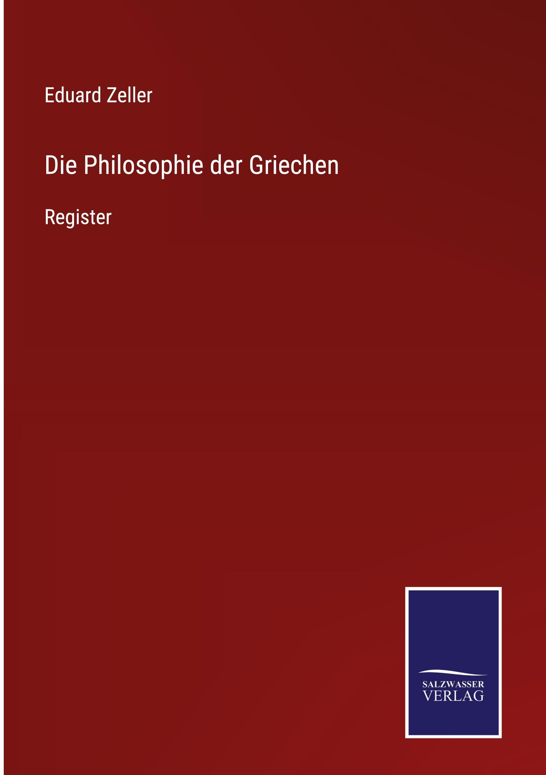 Die Philosophie der Griechen