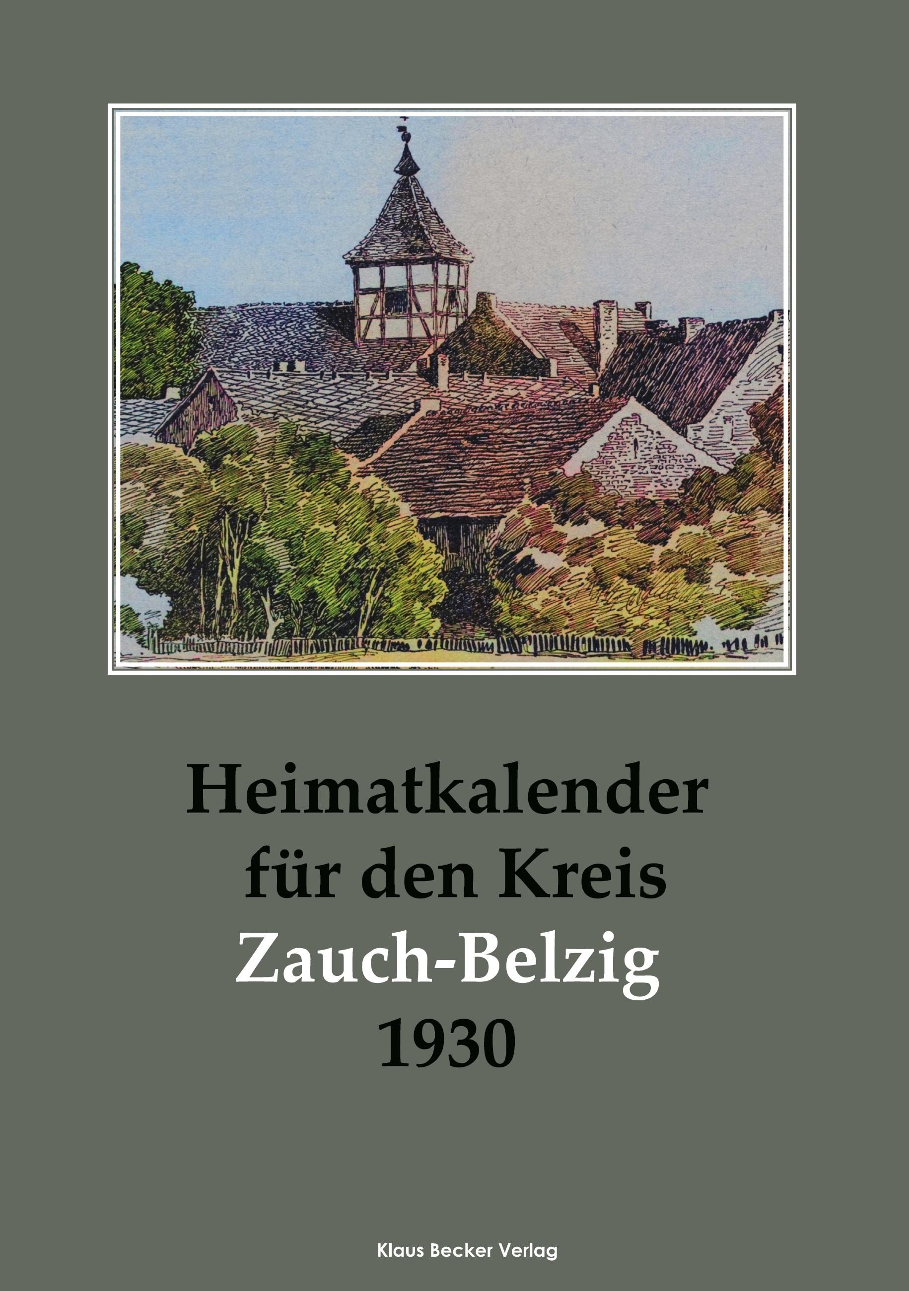 Heimatkalender für den Kreis Zauch-Belzig 1930