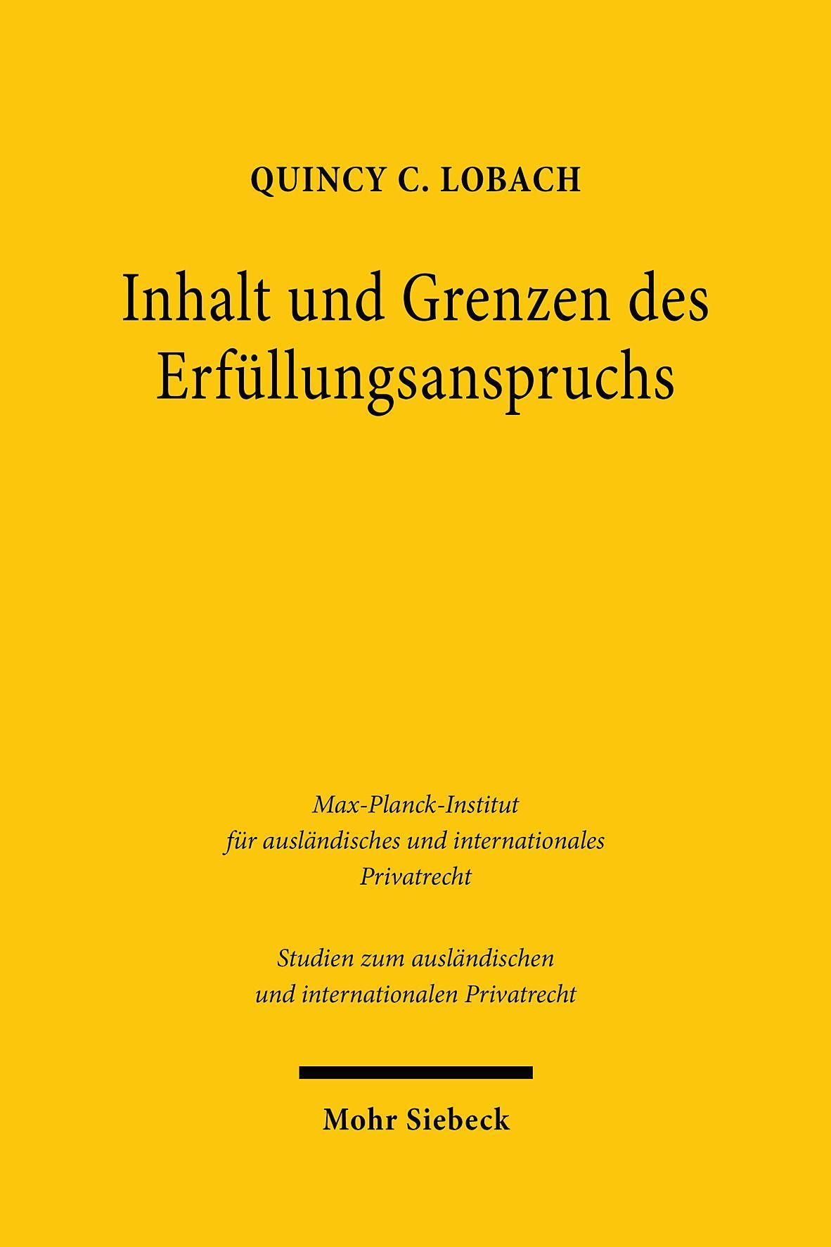 Inhalt und Grenzen des Erfüllungsanspruchs