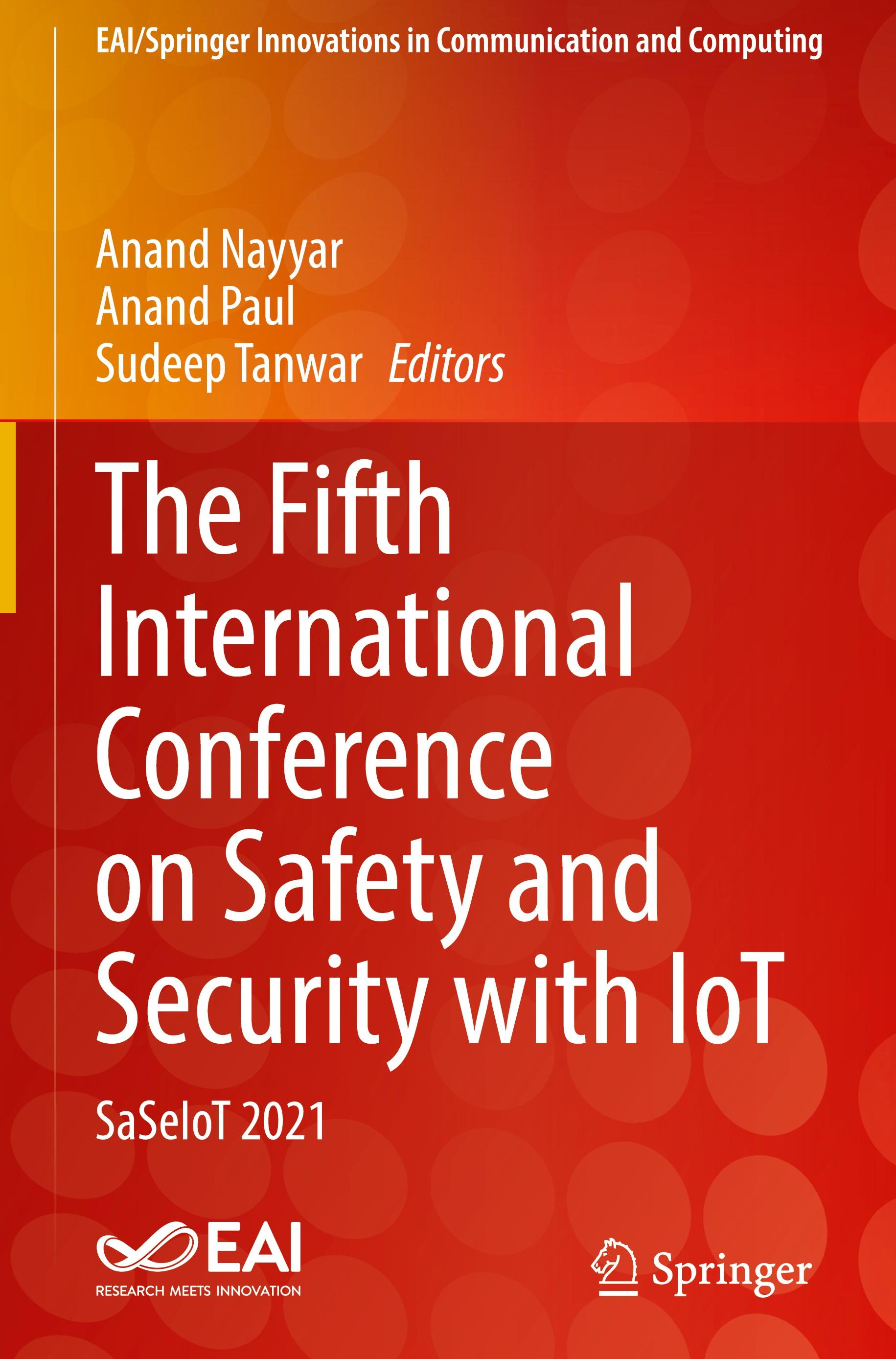 The Fifth International Conference on Safety and Security with IoT