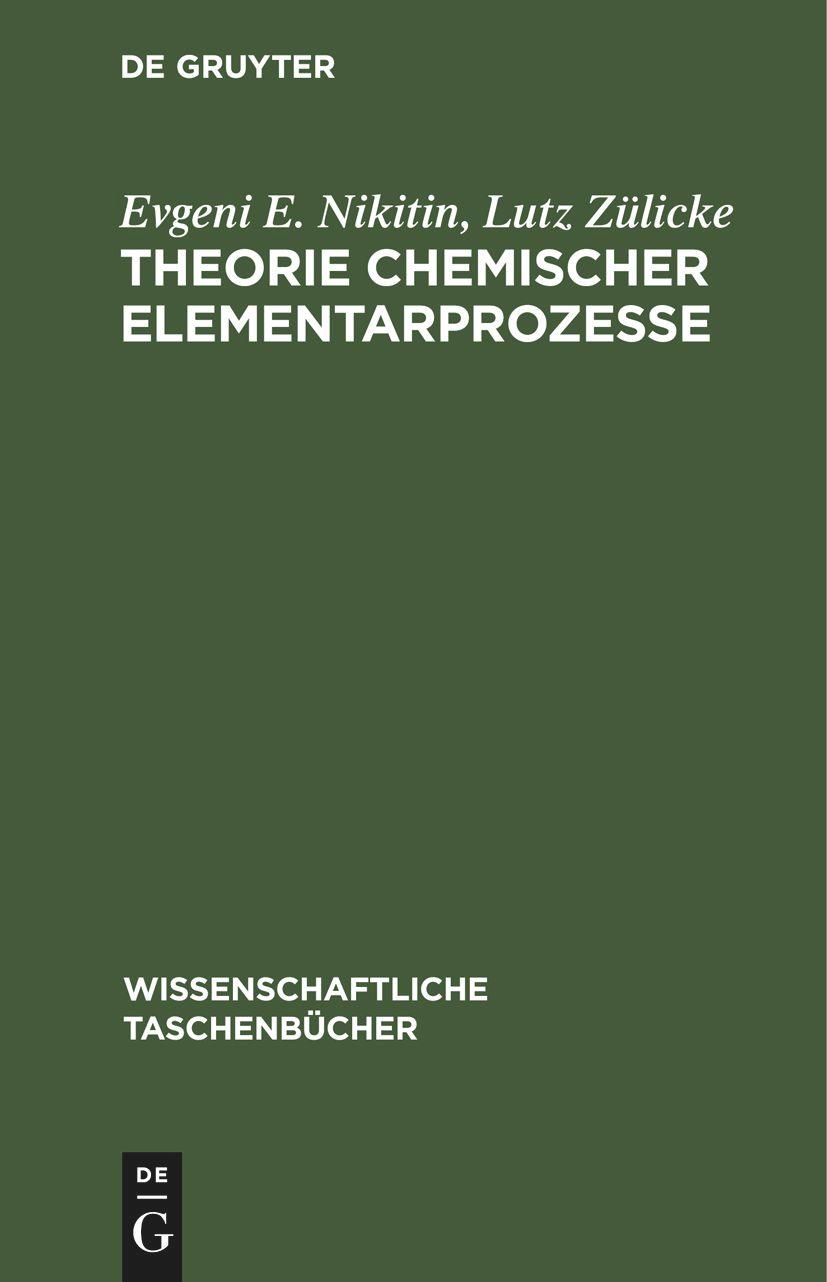 Theorie chemischer Elementarprozesse