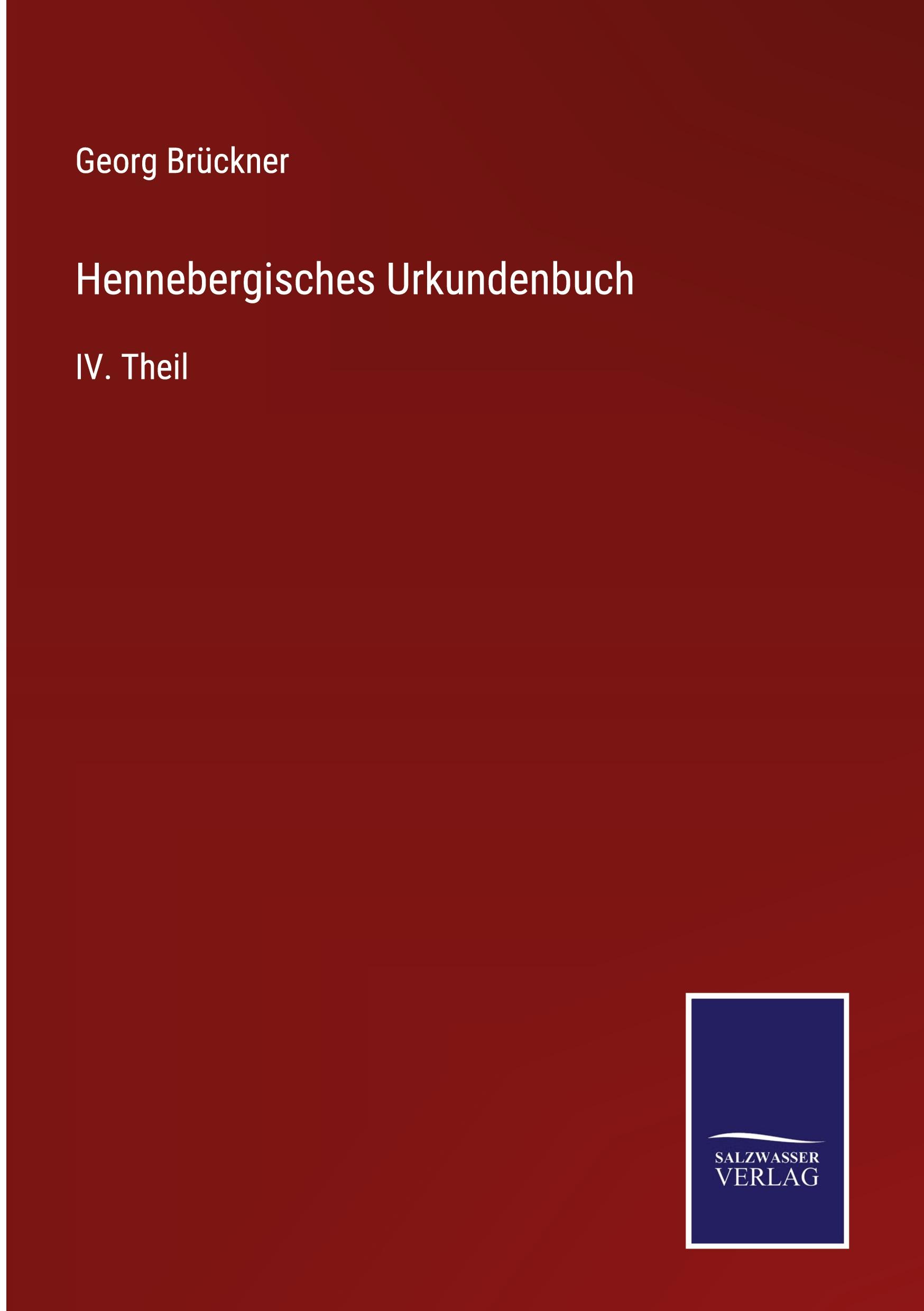 Hennebergisches Urkundenbuch