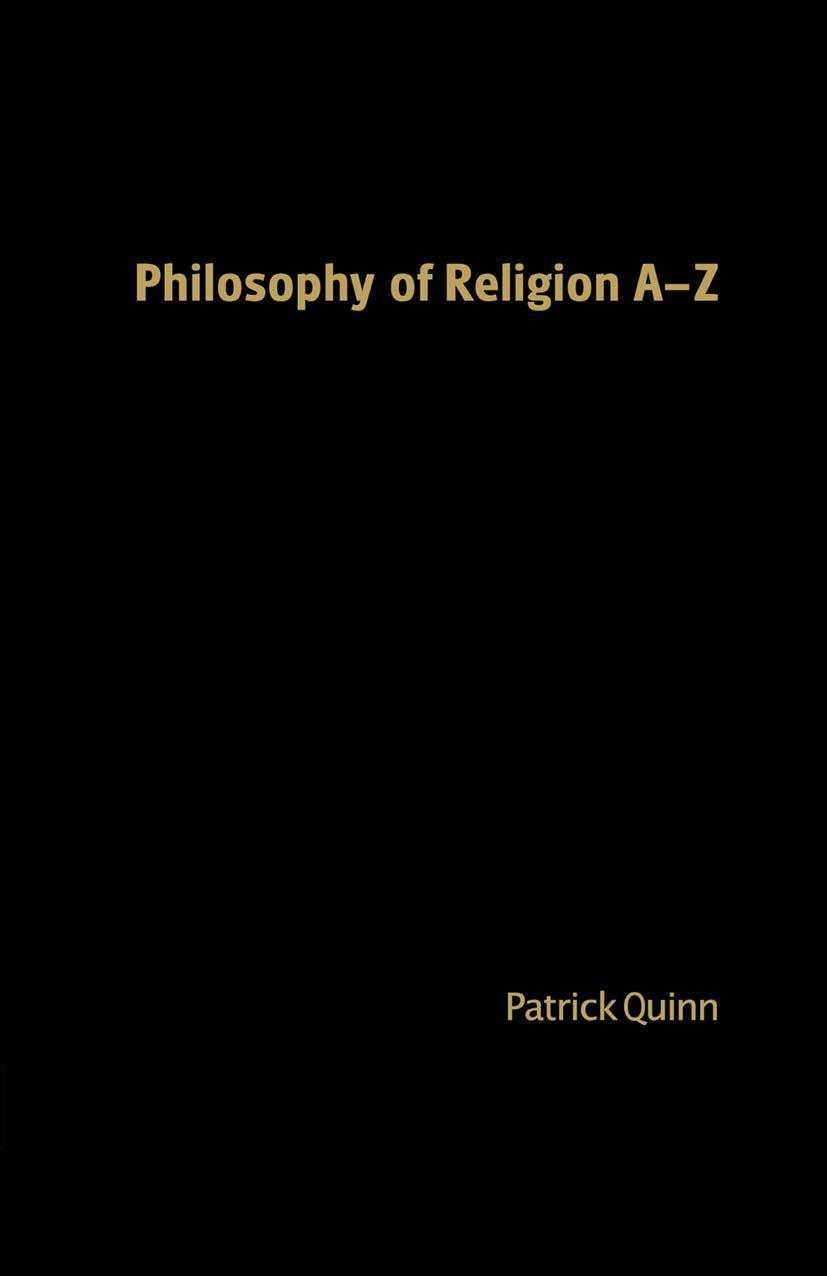 Philosophy of Religion A-Z