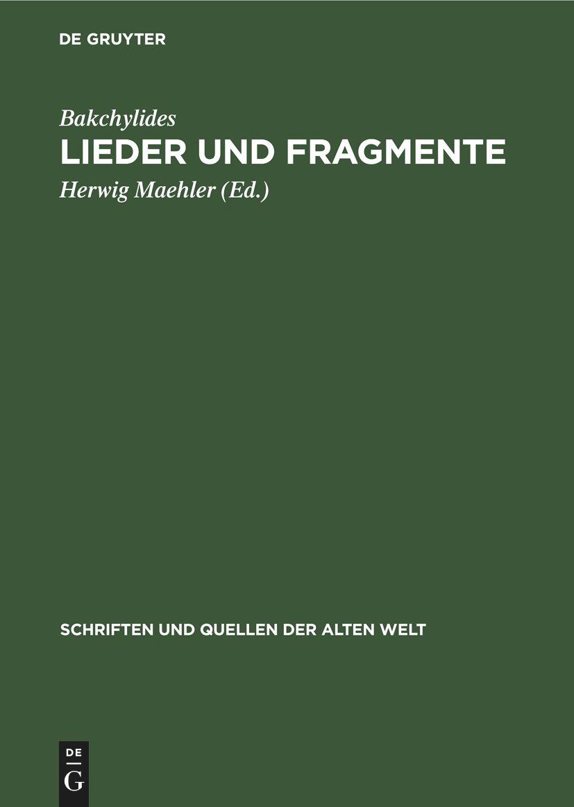 Lieder und Fragmente