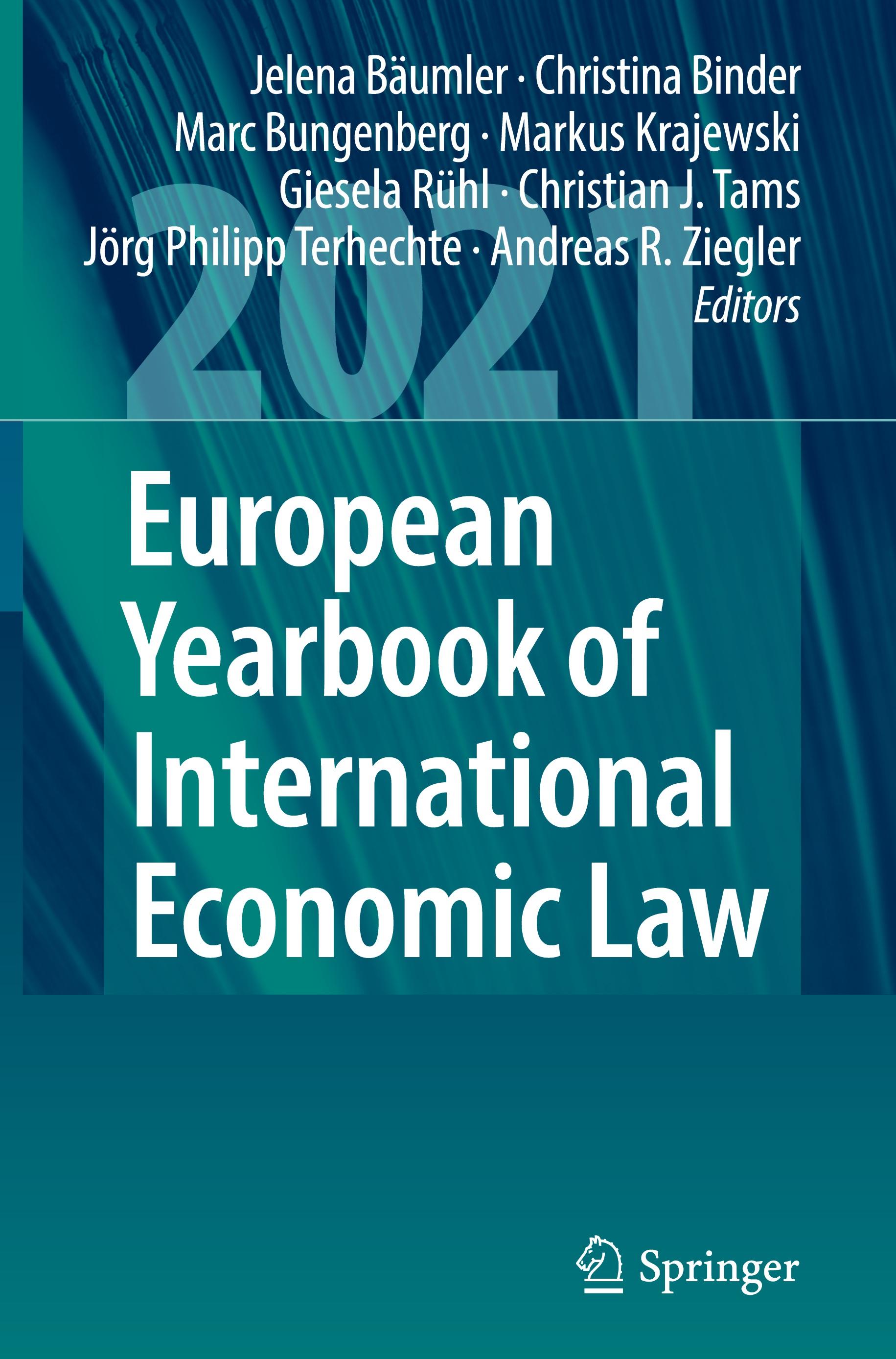 European Yearbook of International Economic Law 2021