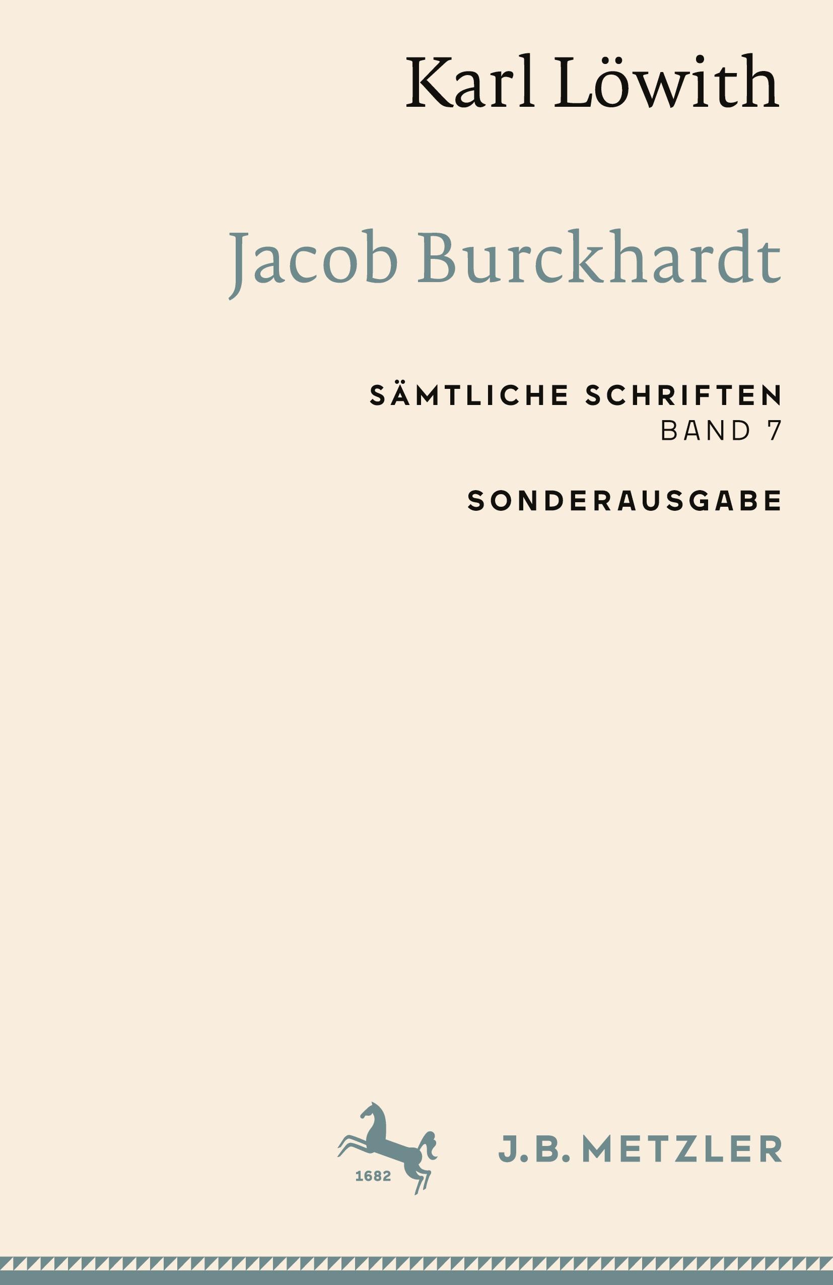 Karl Löwith: Jacob Burckhardt