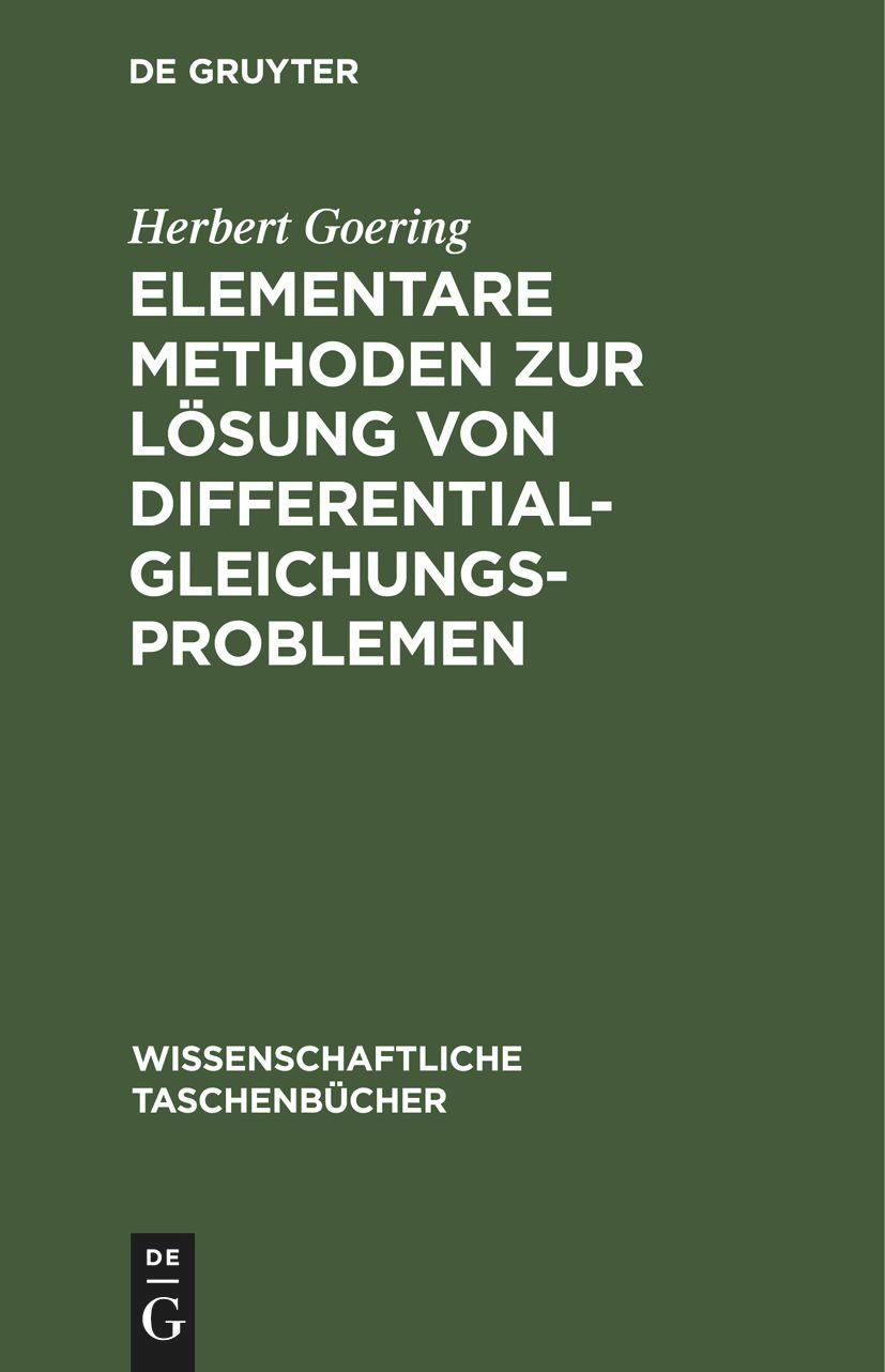 Elementare Methoden zur Lösung von Differentialgleichungsproblemen