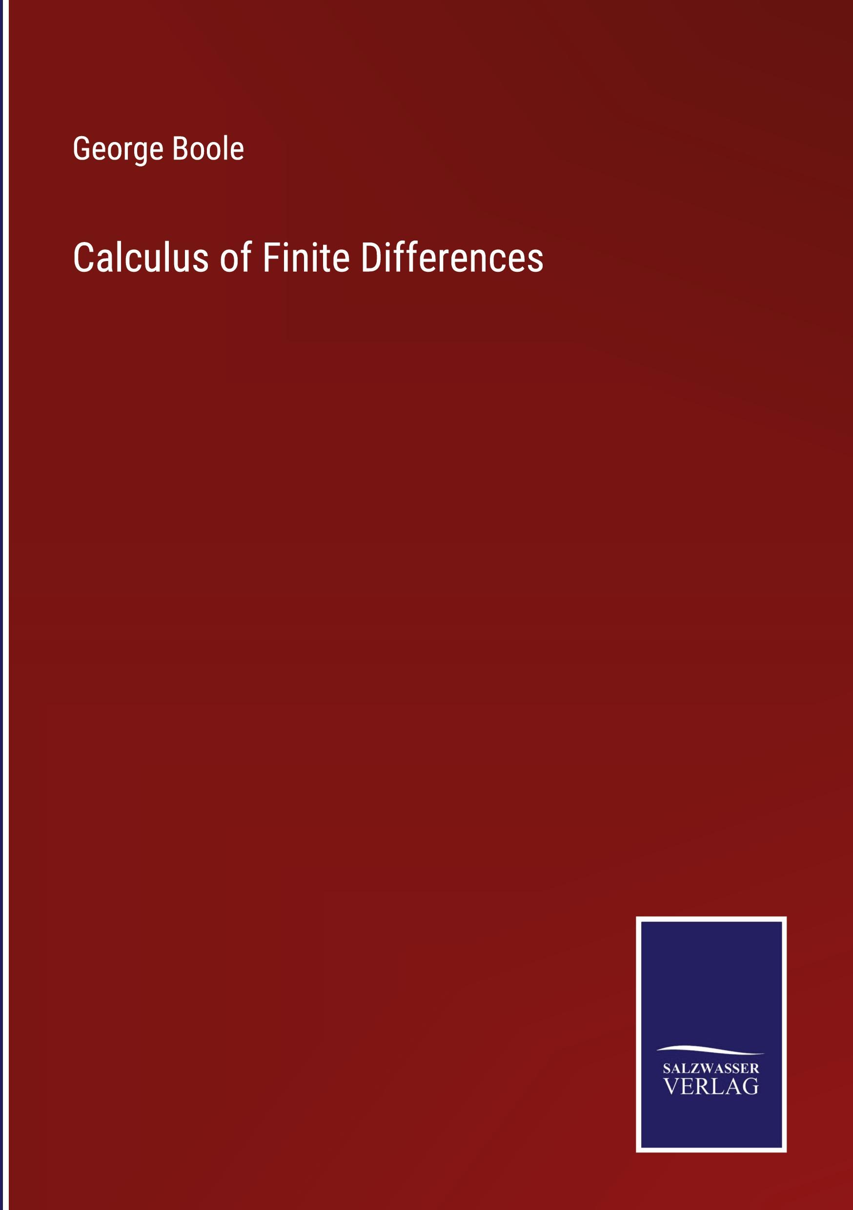 Calculus of Finite Differences