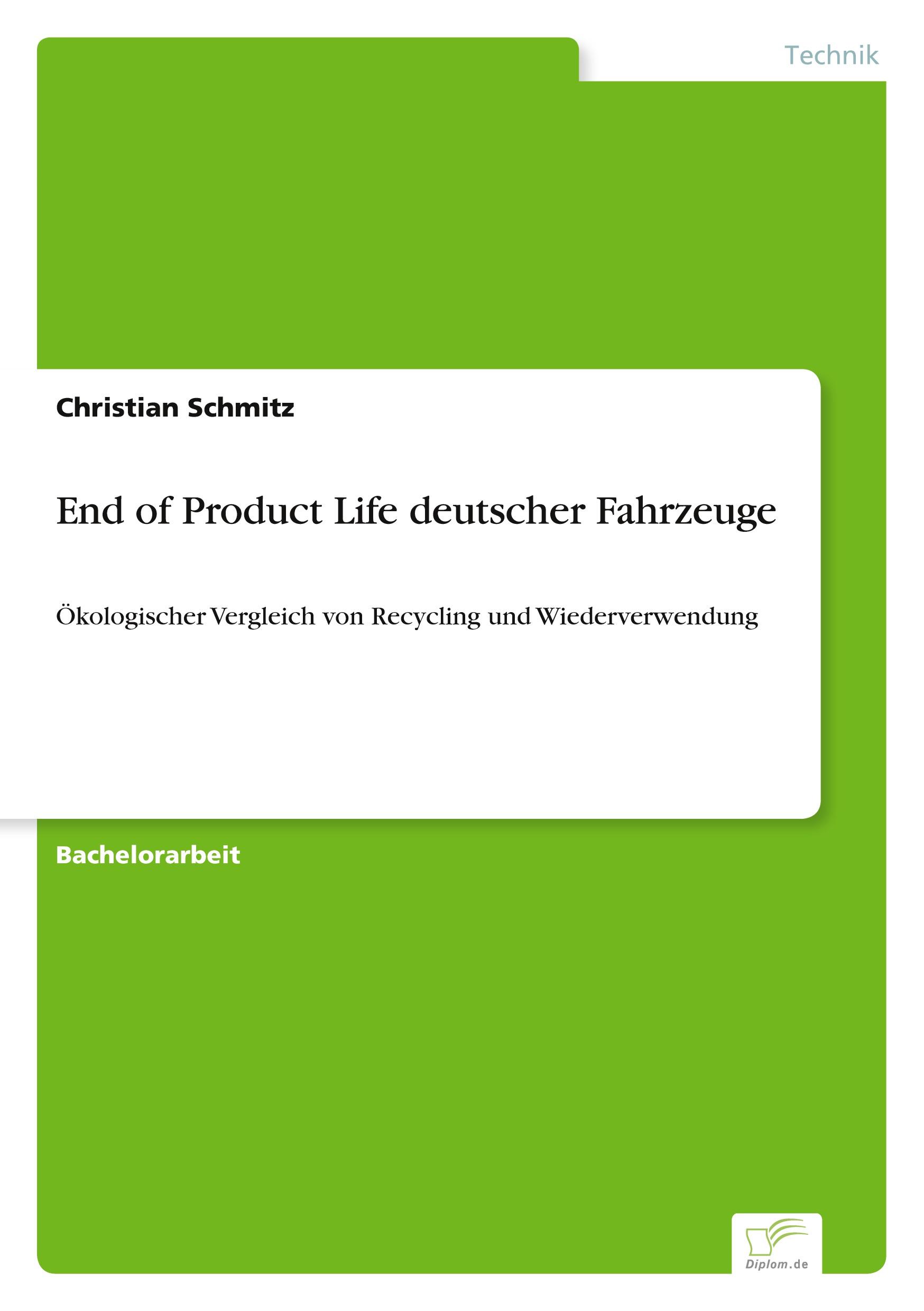 End of Product Life deutscher Fahrzeuge