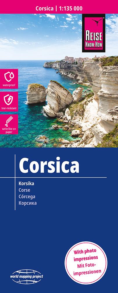 Reise Know-How Landkarte Korsika / Corsica (1:135.000)