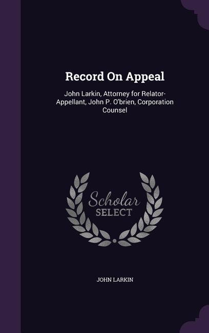 Record On Appeal