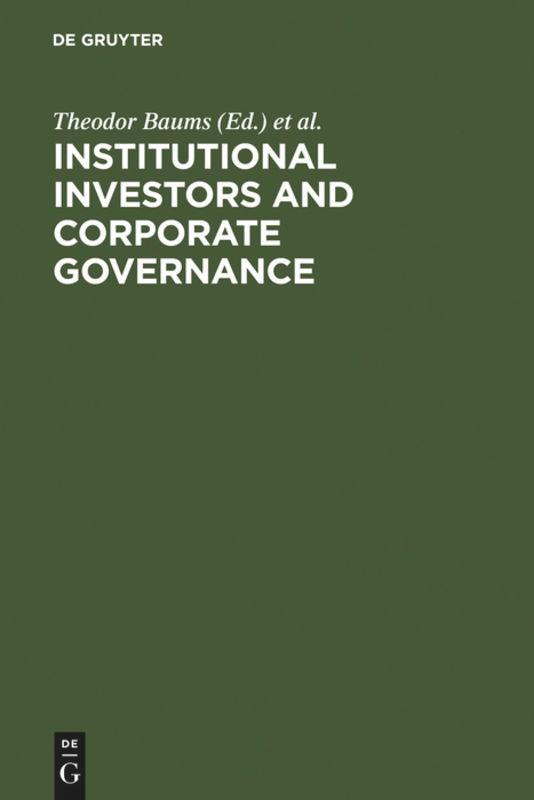 Institutional Investors and Corporate Governance