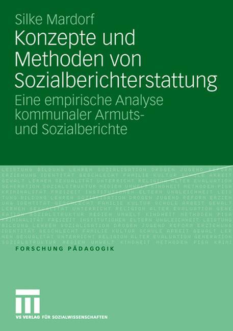 Konzepte und Methoden von Sozialberichterstattung