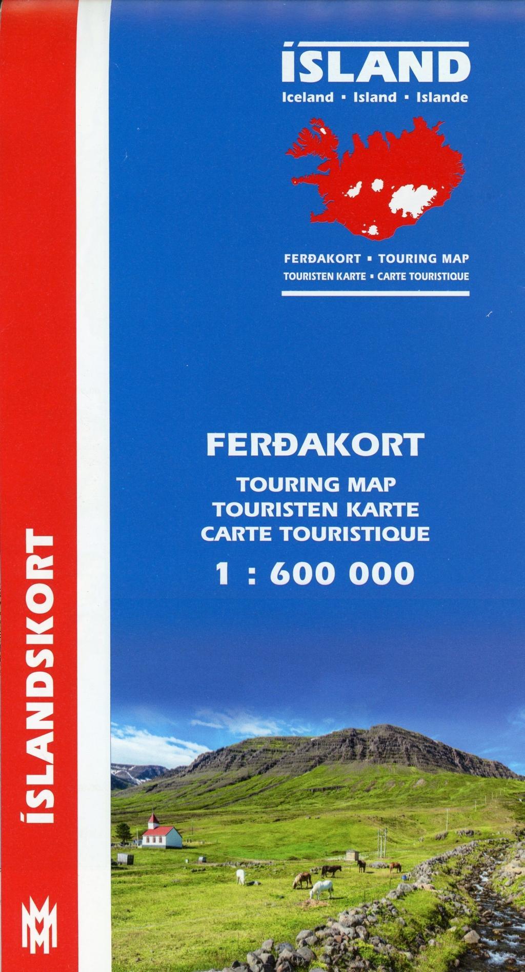 Island Touring Map 1 : 600 000. Ferdakort