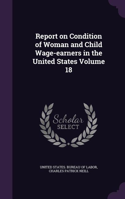 Report on Condition of Woman and Child Wage-earners in the United States Volume 18