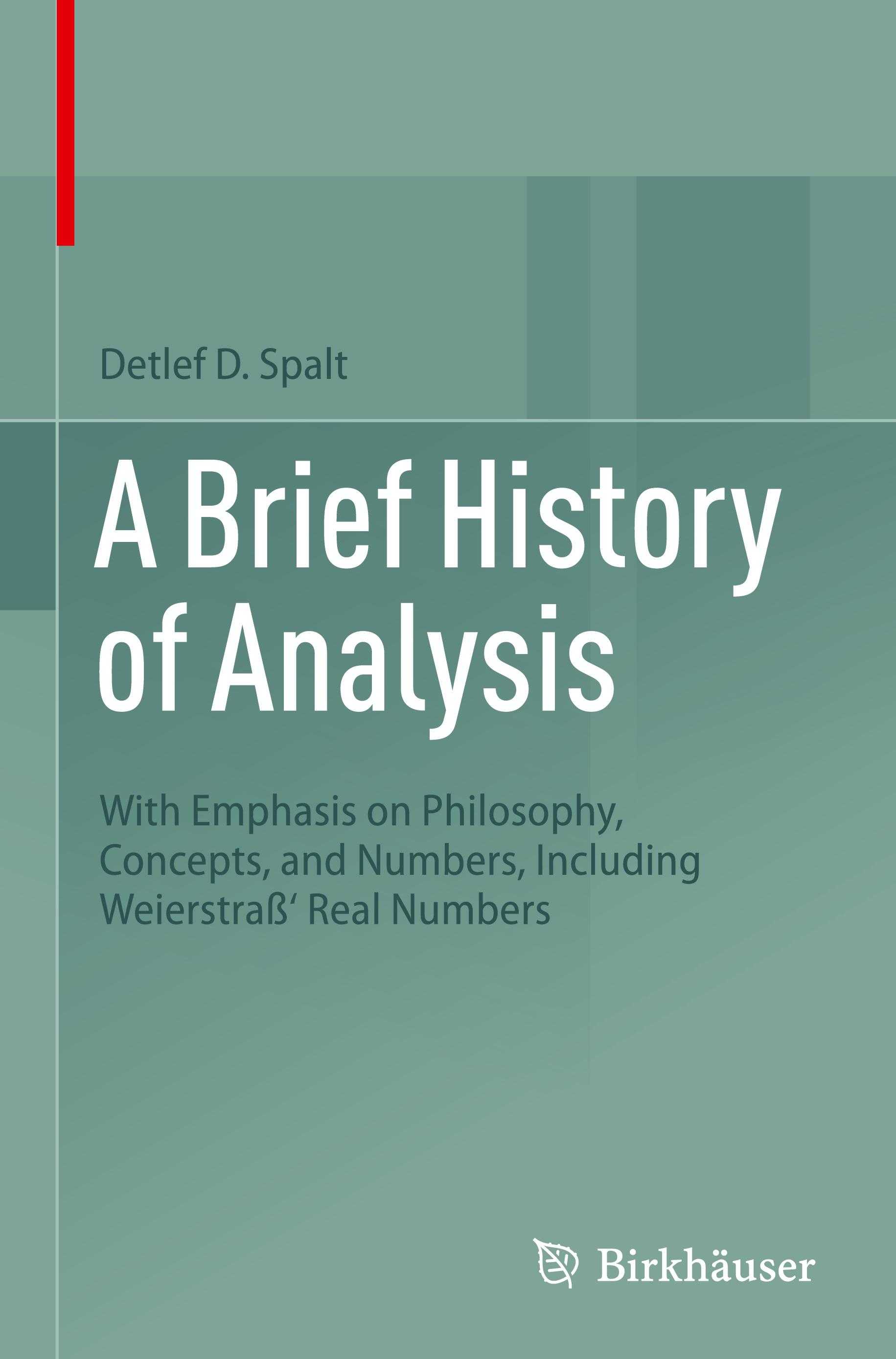 A Brief History of Analysis