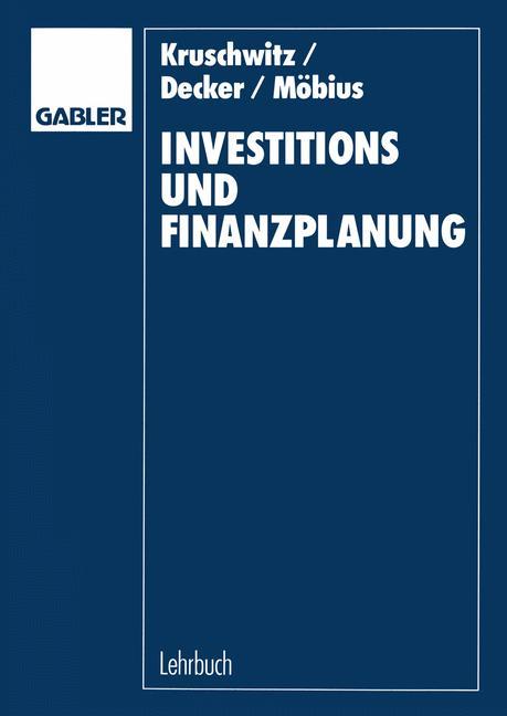 Investitions- und Finanzplanung