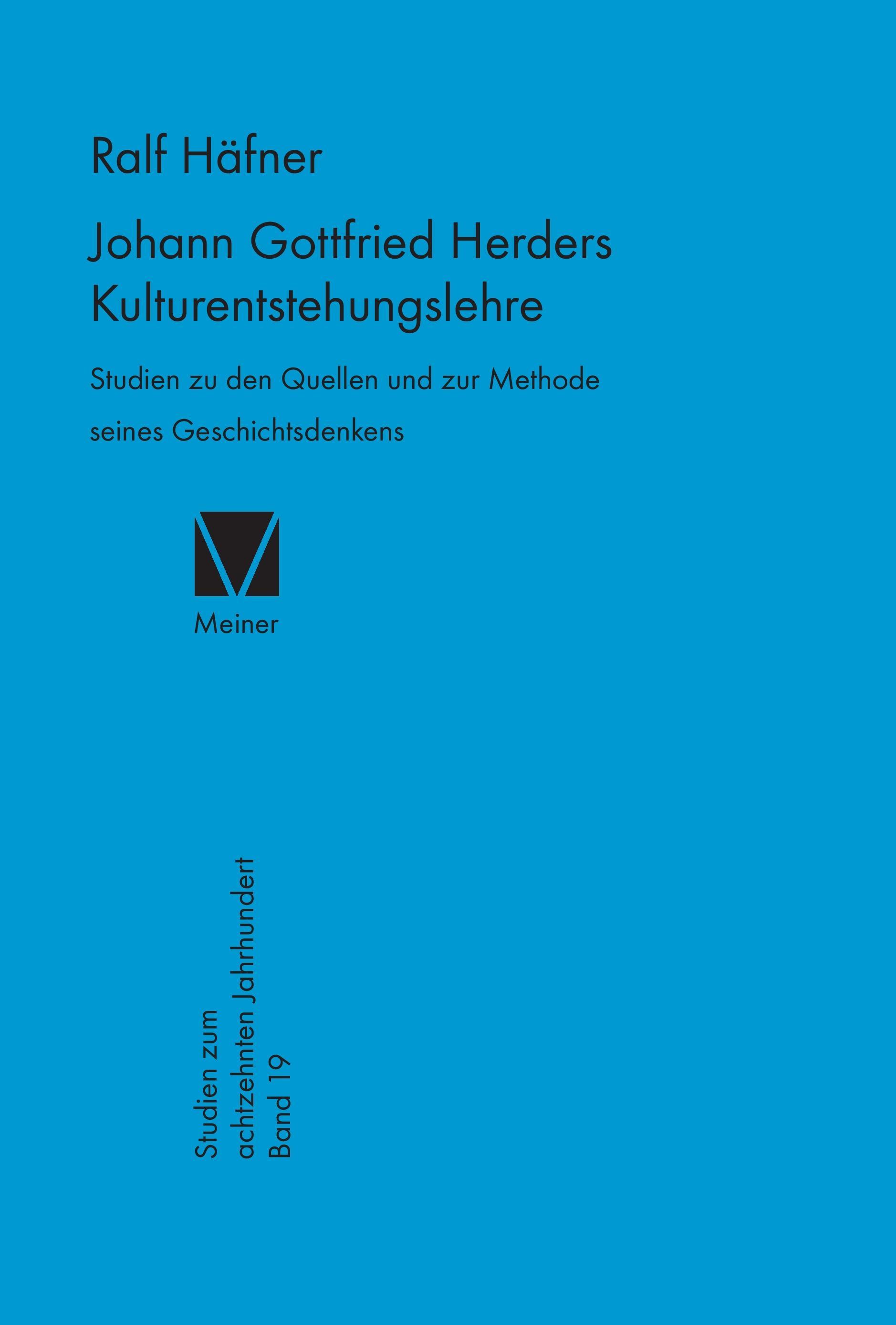 Johann Gottfried Herders Kulturentstehungslehre