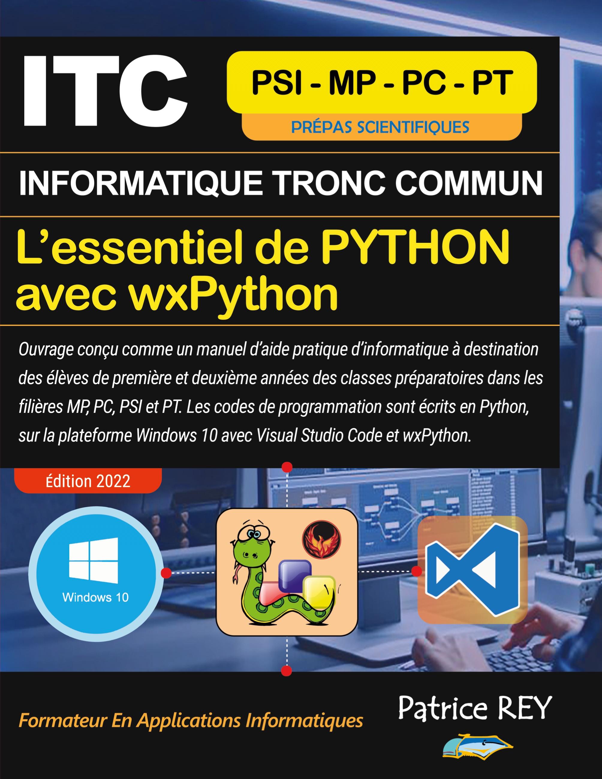 ITC - MPSI - Essentiel De Python Avec wxPython