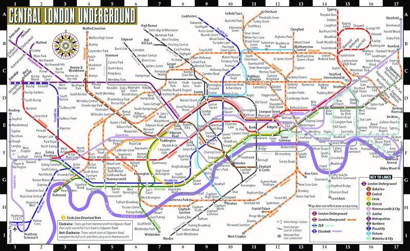 Streetwise London Underground Map