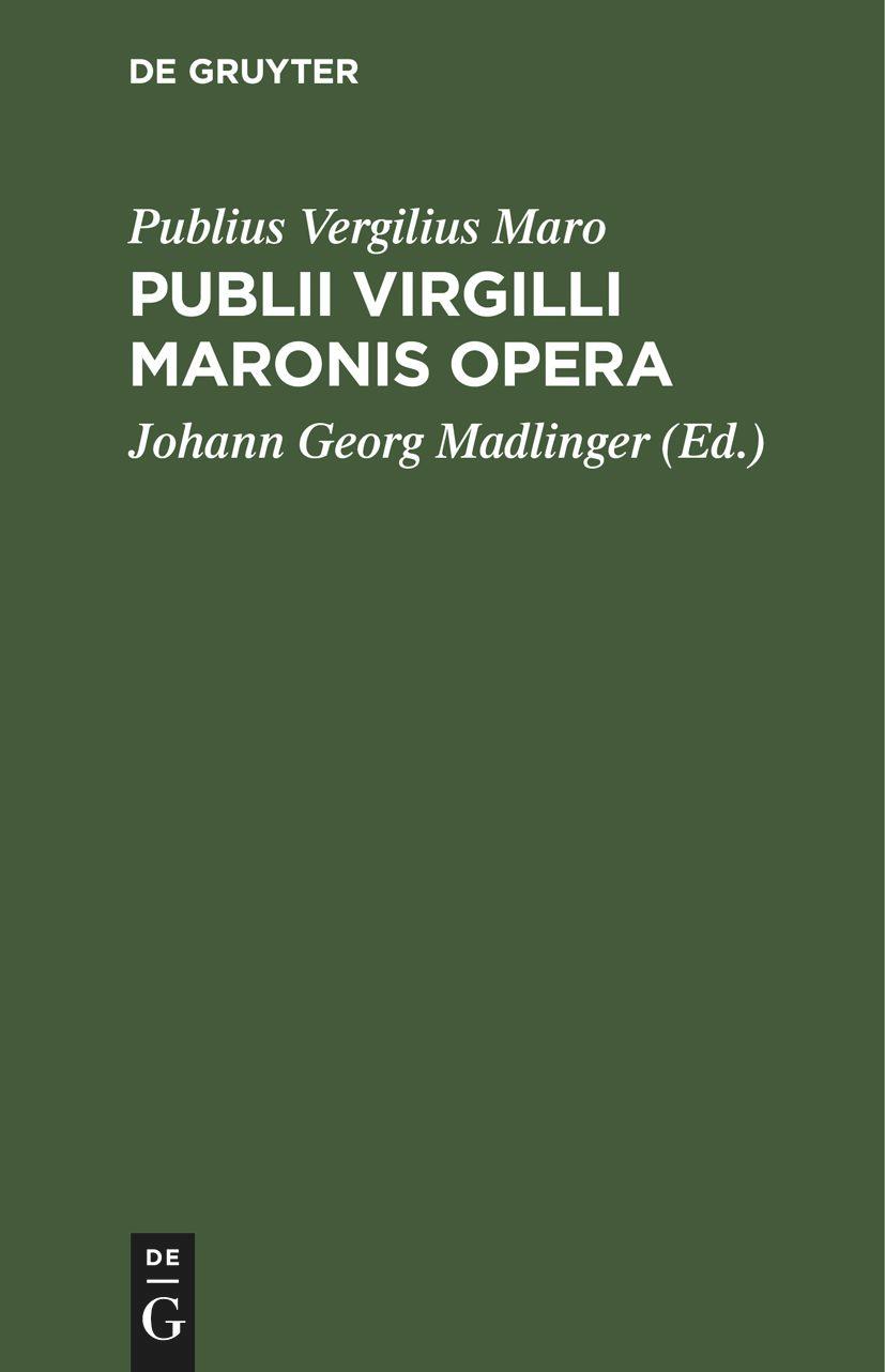 Publii Virgilli Maronis Opera