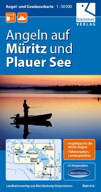 Angel- und Gewässerkarte Müritz und Plauer See 1:50.000