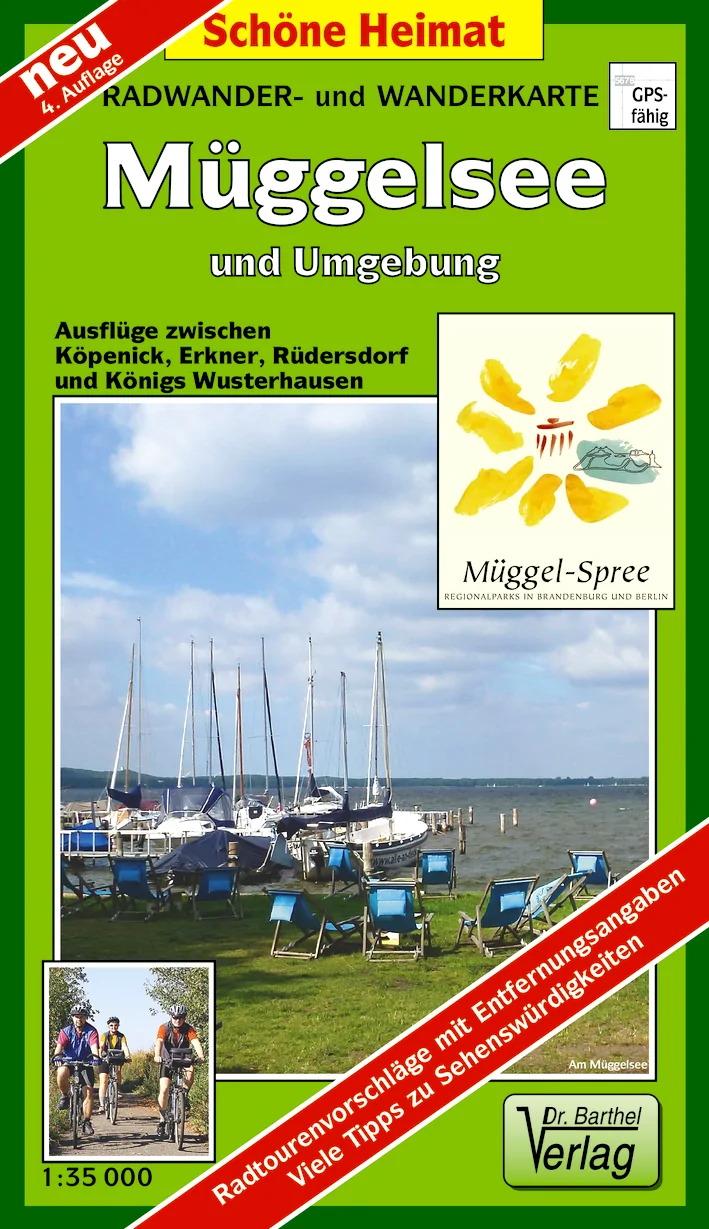 Radwander- und Wanderkarte Müggelsee und Umgebung 1 : 35 000