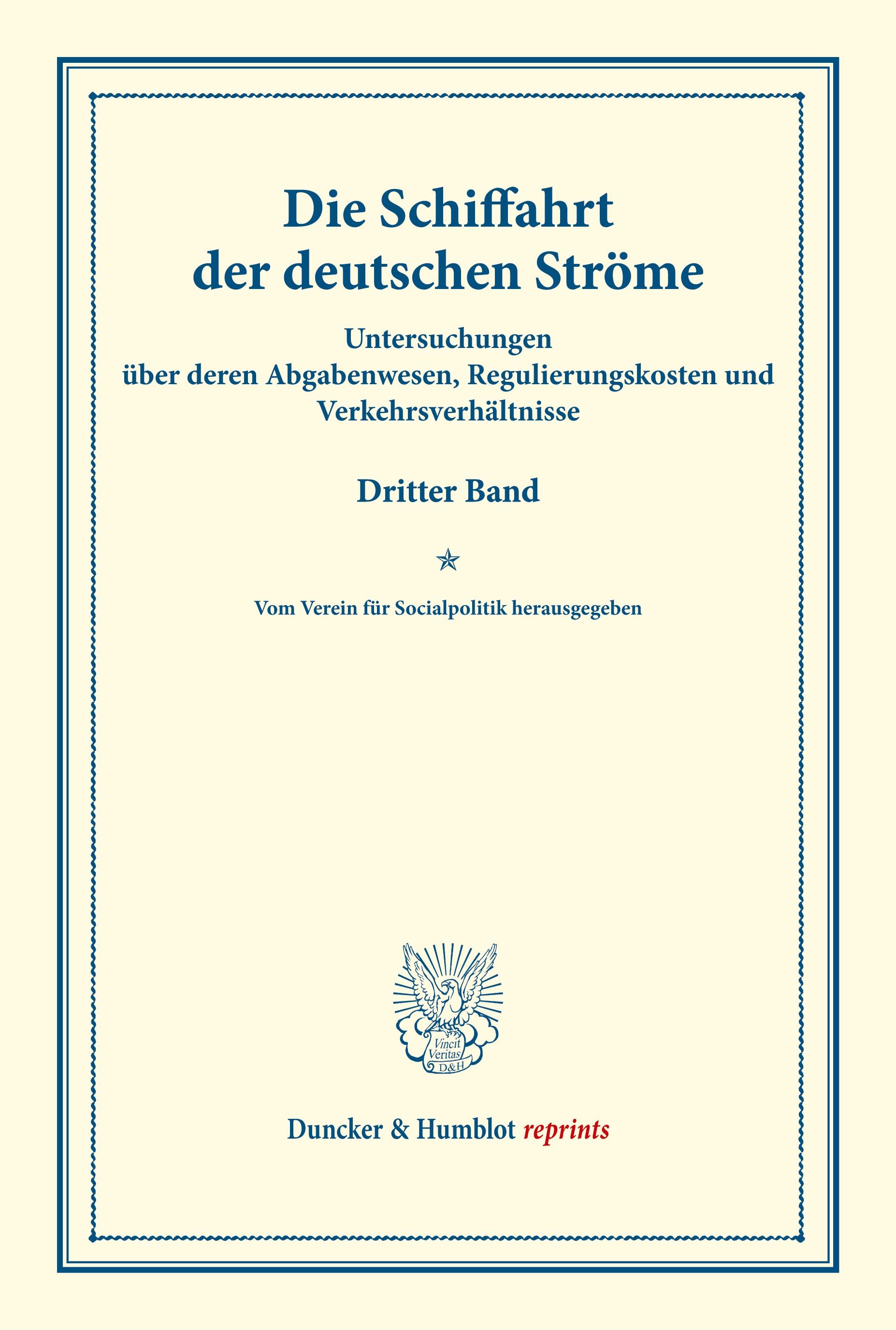 Die Schiffahrt der deutschen Ströme.