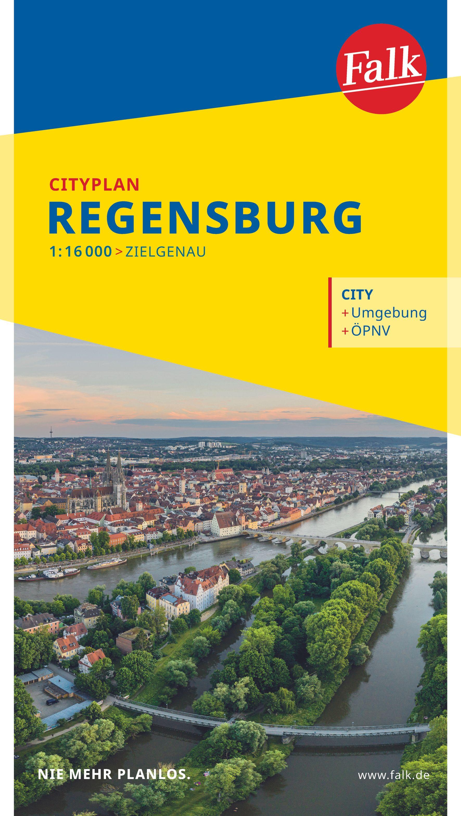 Falk Cityplan Regensburg 1:16.000