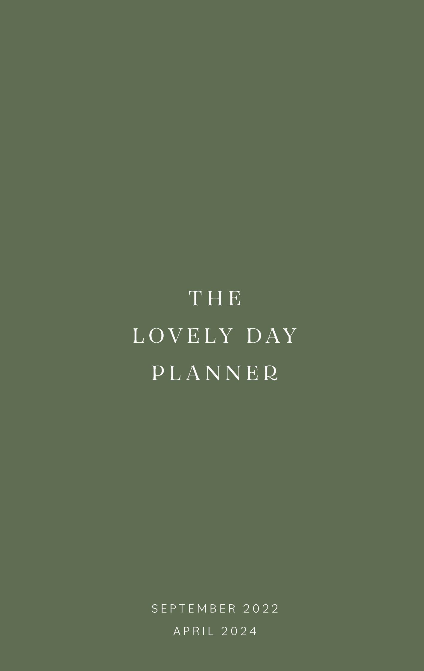 The Lovely Day Planner