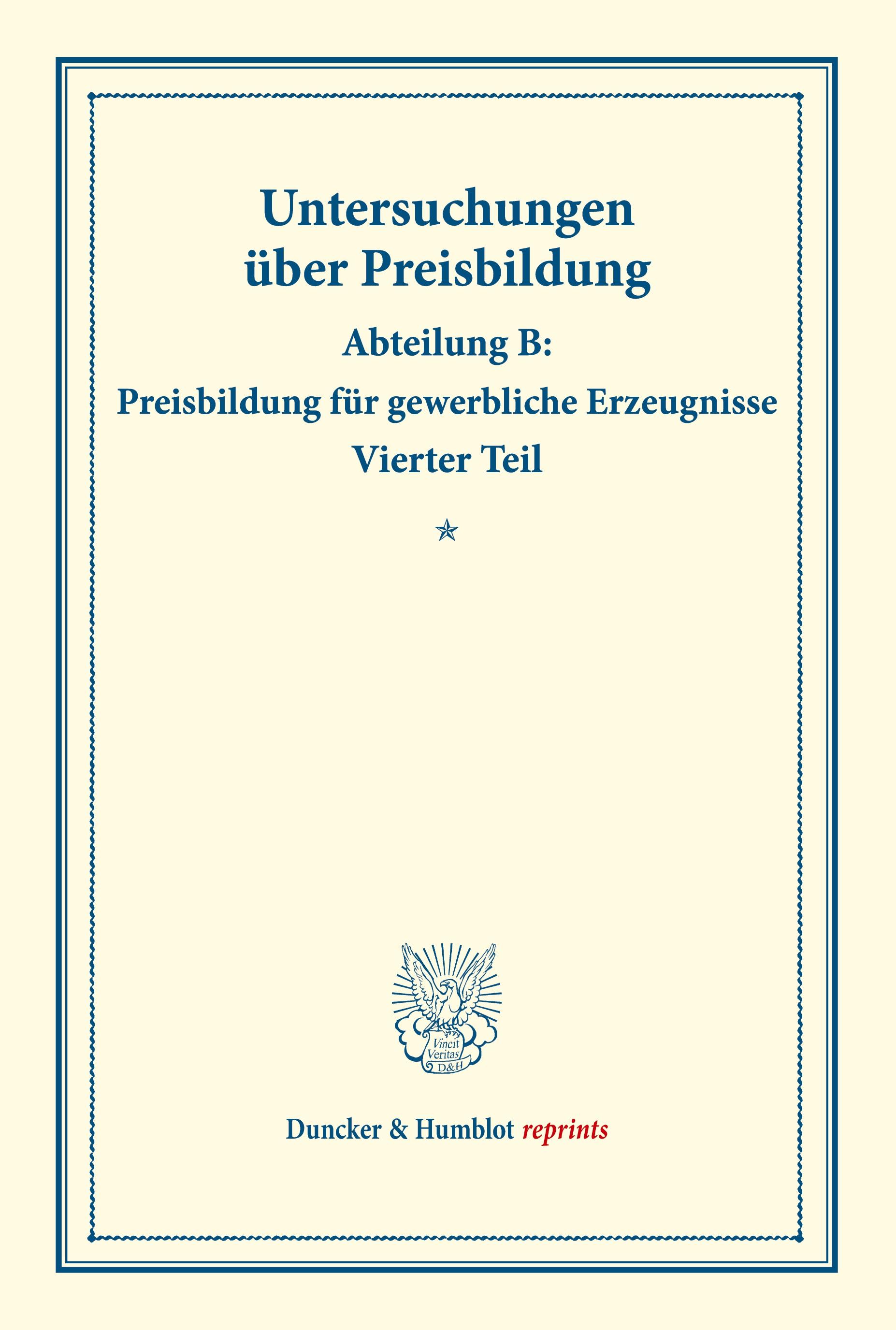 Die Preisentwicklung der Baumwolle und Baumwollfabrikate.