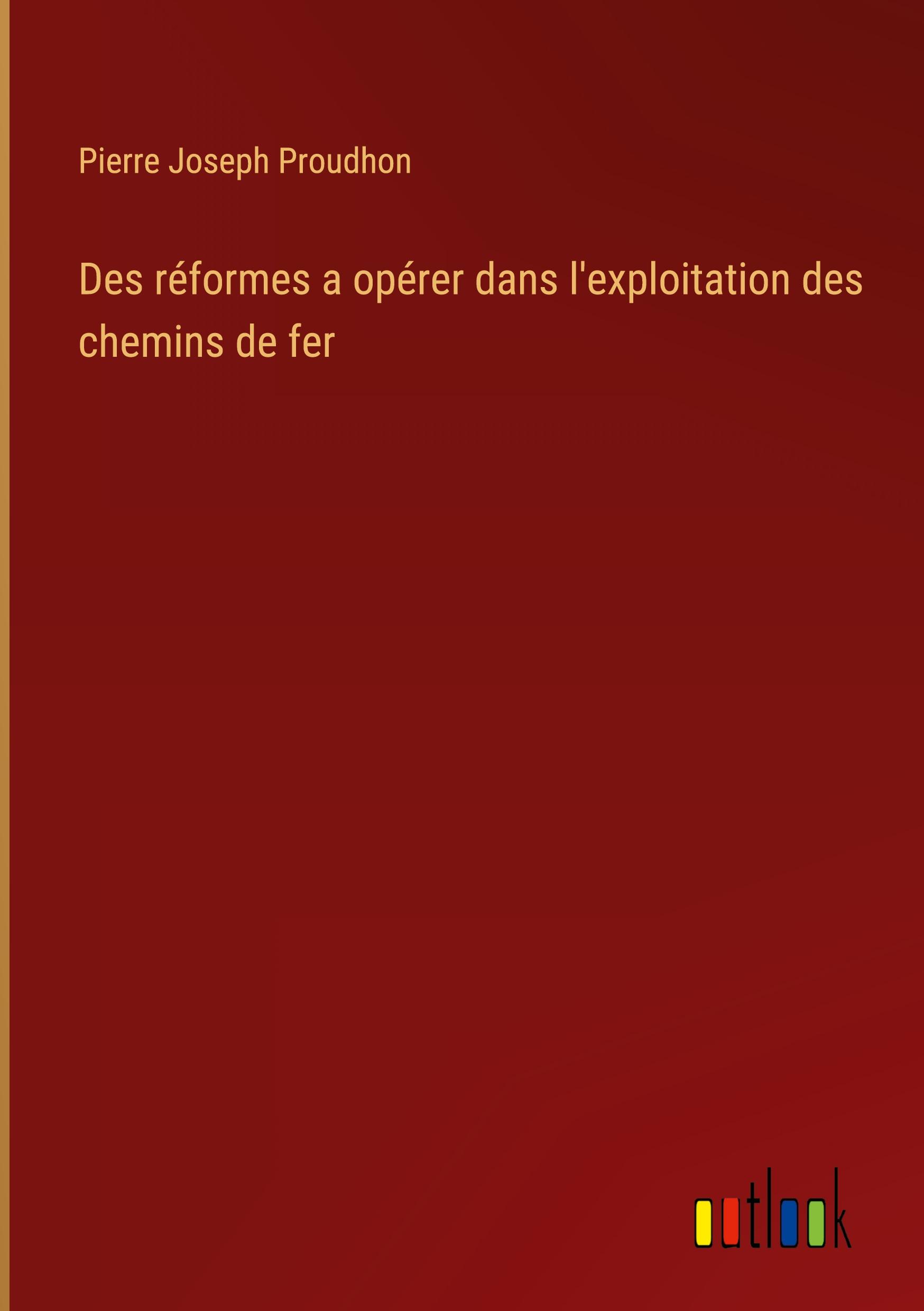 Des réformes a opérer dans l'exploitation des chemins de fer