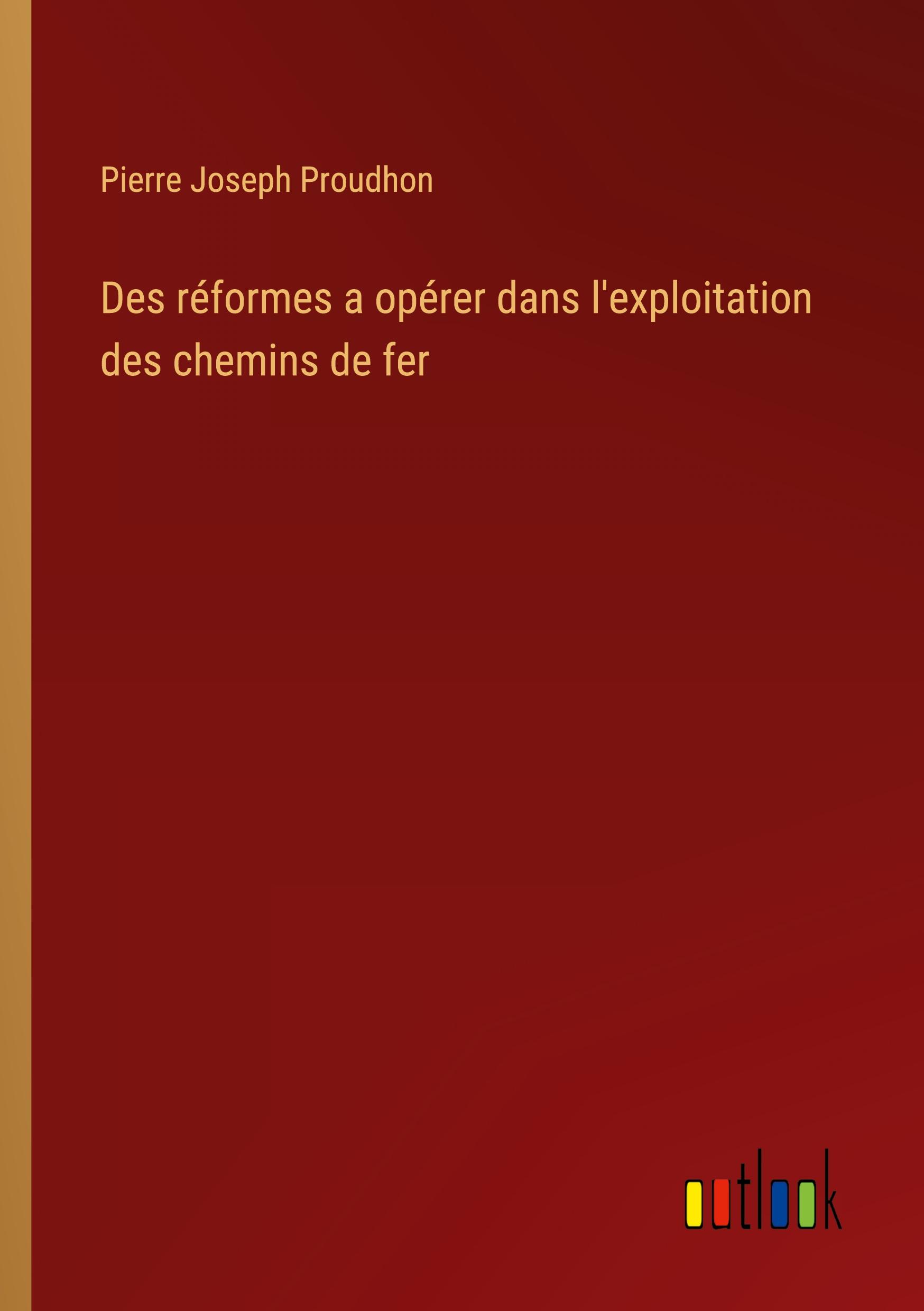 Des réformes a opérer dans l'exploitation des chemins de fer