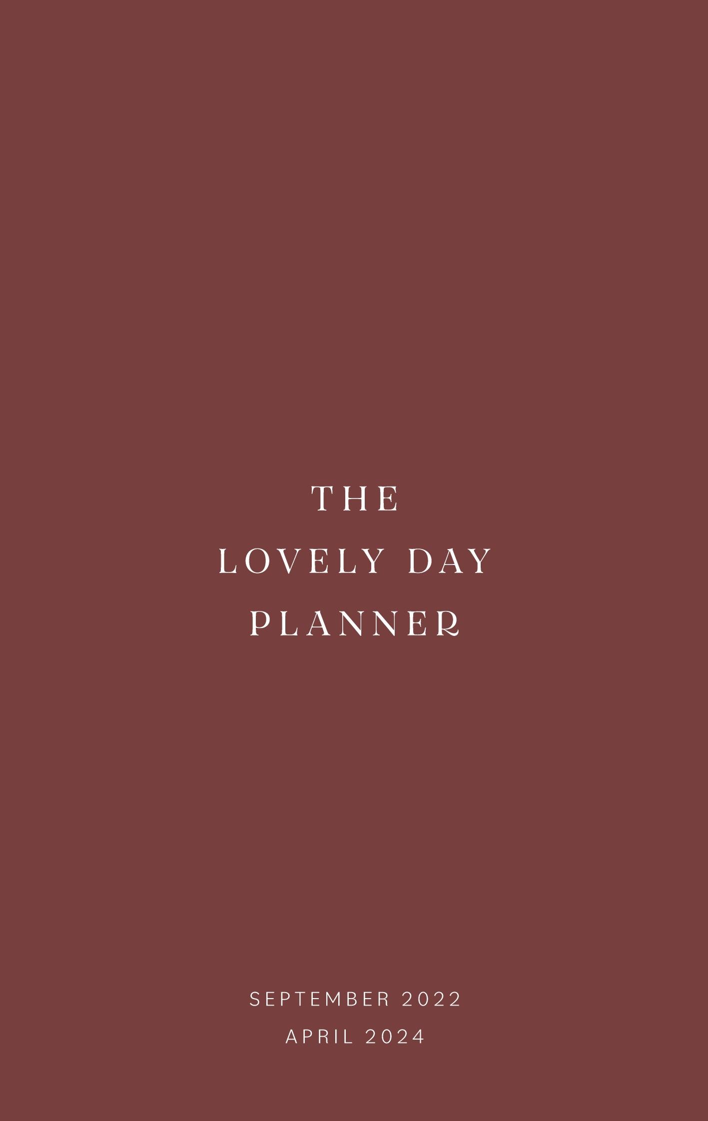 The Lovely Day Planner