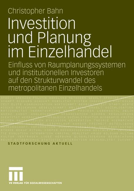 Investition und Planung im Einzelhandel