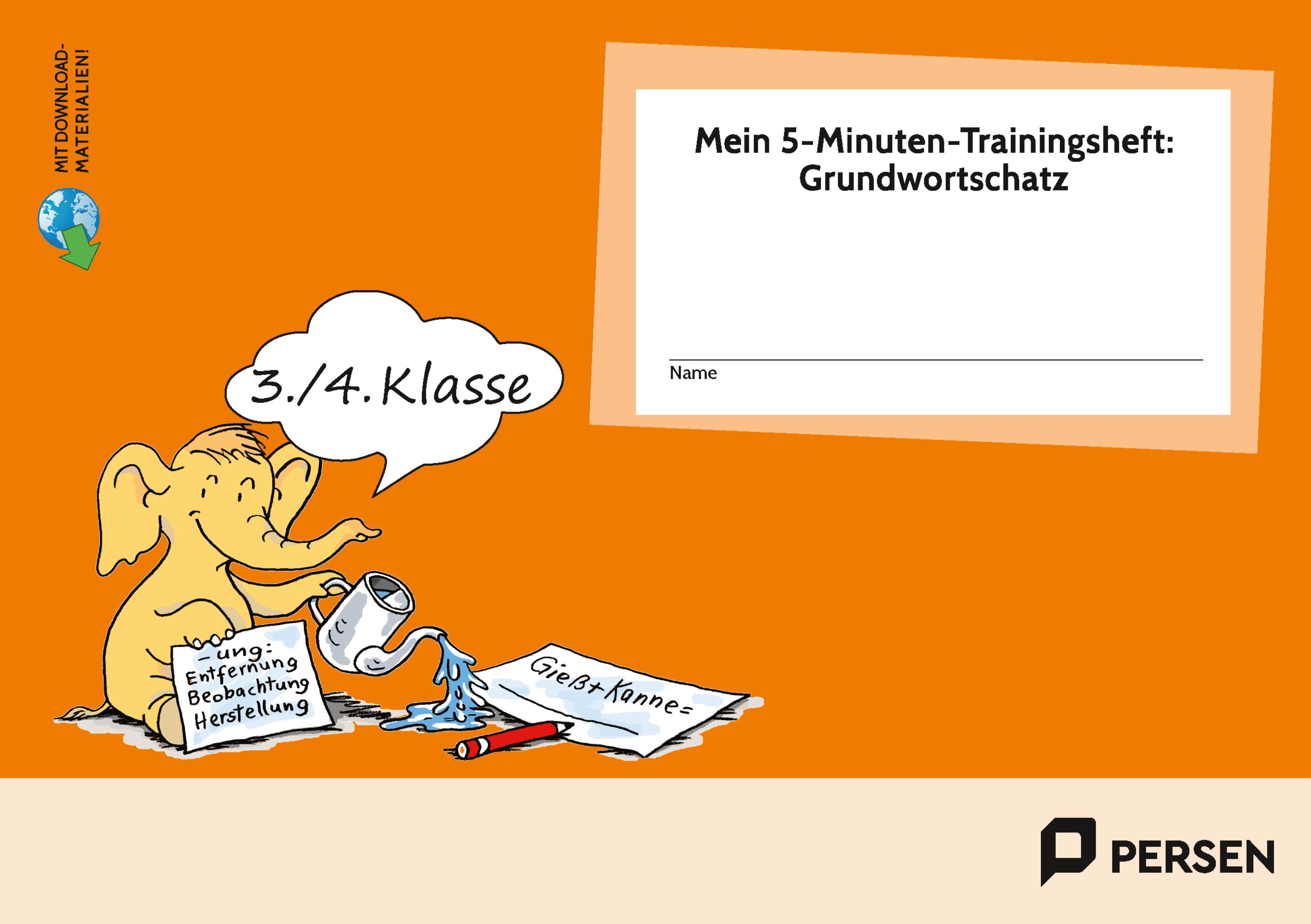 Mein 5-Min-Trainingsheft: Grundwortschatz - Kl.3/4