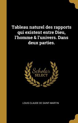 Tableau naturel des rapports qui existent entre Dieu, l'homme & l'univers. Dans deux parties.