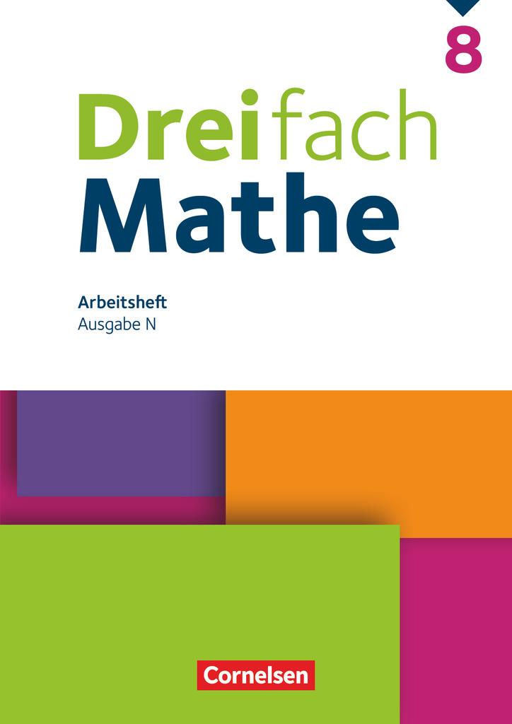 Dreifach Mathe 8. Schuljahr - Arbeitsheft mit Lösungen