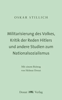 Militarisierung des Volkes, Kritik der Reden Hitlers und andere Studien zum Nationalsozialismus