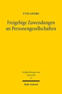 Freigebige Zuwendungen an Personengesellschaften