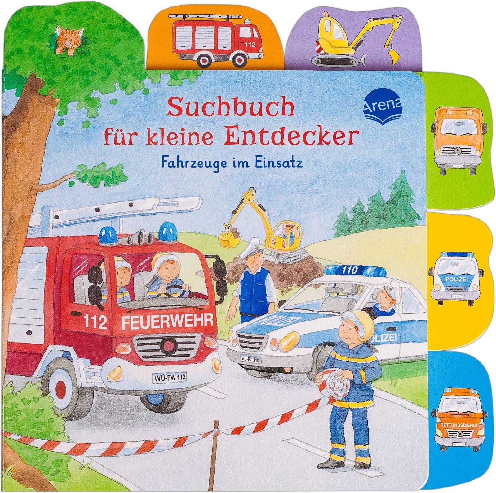 Suchbuch für kleine Entdecker. Fahrzeuge im Einsatz