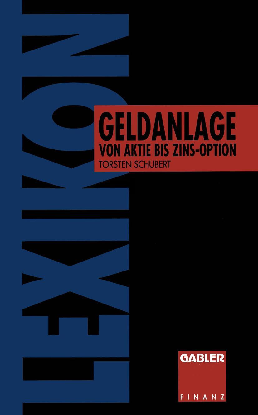 Lexikon Geldanlage